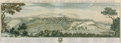 Image of The South Prospect of Preston, in the County Palatine of Lancaster