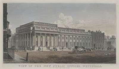 Image of View of the New Public Offices, Whitehall