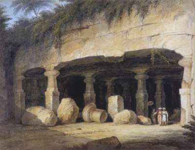 Image of The Cave at Elephanta, Bombay