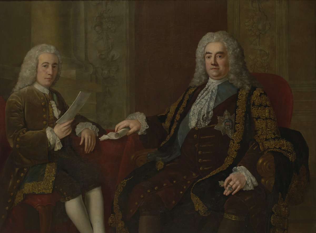 Image of Robert Walpole (1676-1745), 1st Earl of Orford, Prime Minister, and Henry Bilson Legge (1708-1764), Politician