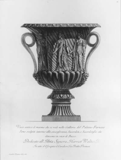 Image of Vaso Antico di Marmo che si vede nella Galleria del Palazzo Farnese