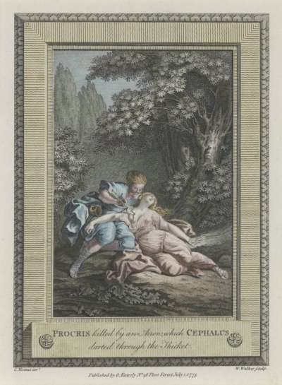 Image of Procris Killed by an Arrow, which Cephalus darted through the Thicket