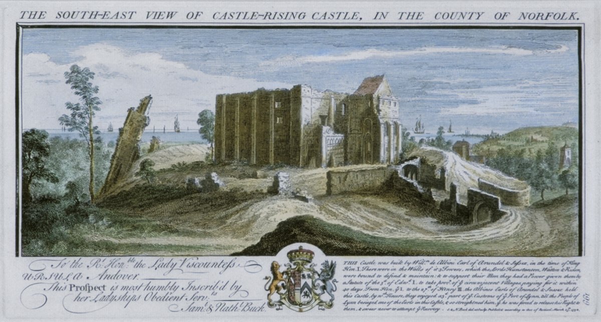 Image of The South-East View of Castle-Rising Castle, in the County of Norfolk