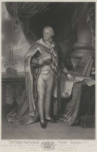 Image of Charles Middleton, 1st Baron Barham (1726-1831) Admiral and naval administrator