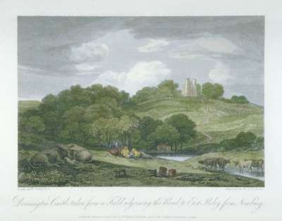 Image of Donnington Castle, taken from a Field adjoining the Road to East Ilsley, from Newbury