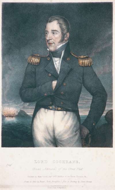 Image of Thomas Cochrane, 10th Earl of Dundonald (1775-1860) Great Admiral of the Greek Fleet