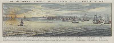 Image of The North-West Prospect of Sheerness, in the County of Kent