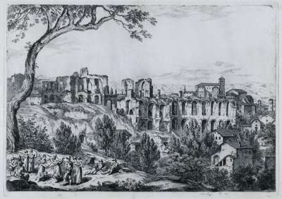 Image of Roman Ruins in a Landscape