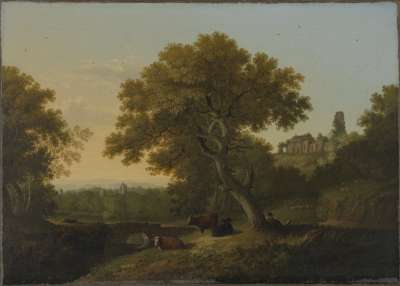 Image of Landscape with Ruined Church on a Hill