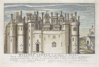 Image of Melborn Castle in the County of Derby