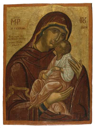 Image of Madonna and Child (Icon of Panagia Glykofilousa): Virgin of Tenderness