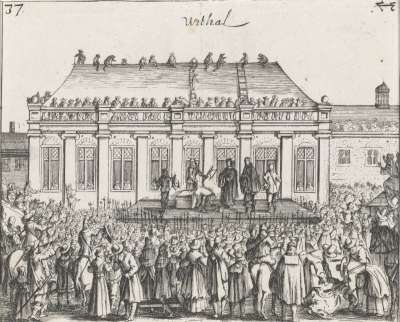 Image of The Execution of King Charles I outside the Banqueting House, Whitehall, 30 January 1649