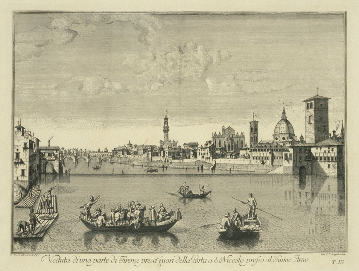 Image of View of Florence from the River Arno (Plate 4)