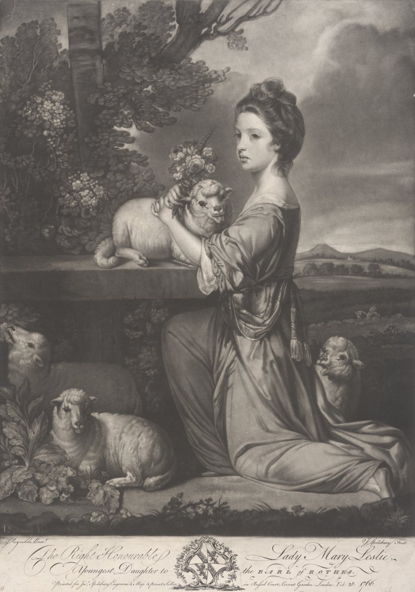 Image of Lady Mary Leslie (1753-1799) younger daughter of the 10th Earl of Rothes
