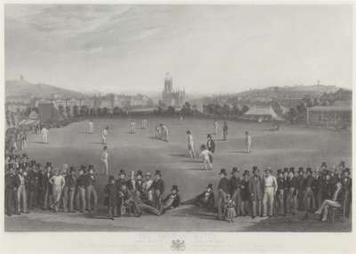 Image of The Cricket Match between Sussex and Kent, at Brighton
