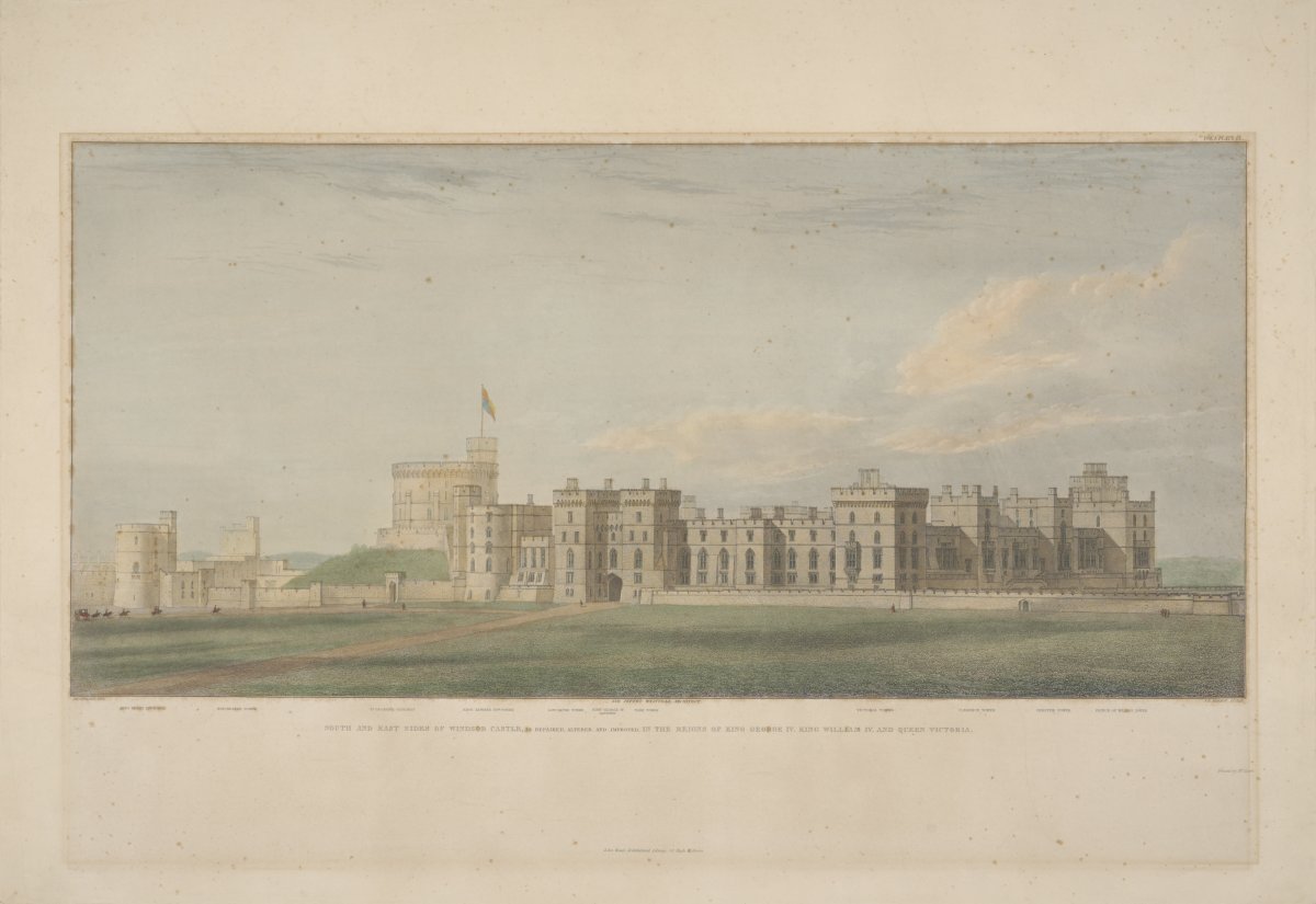 Image of South and East Sides of Windsor Castle, as Repaired, Altered and Improved in the Reigns of King George IV, King William IV and Queen Victoria