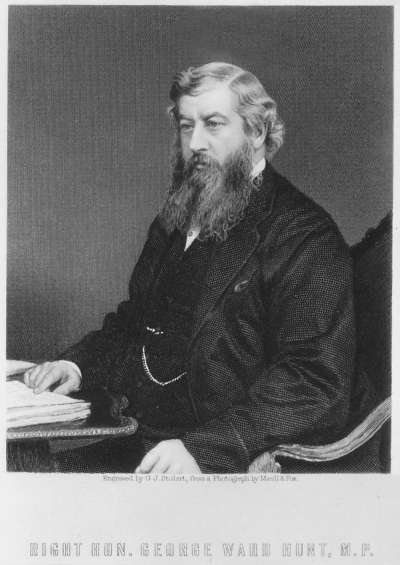 Image of George Ward Hunt (1825-77) Chancellor of the Exchequer