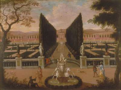 Image of Capriccio of an Imaginary Formal Garden and House