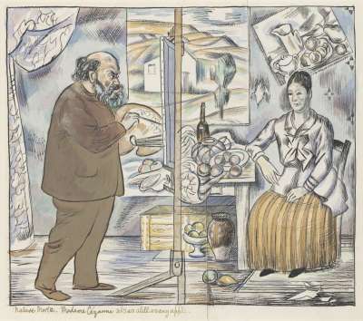 Image of Paul Cézanne: Satirical Scene in Cézanne’s Studio