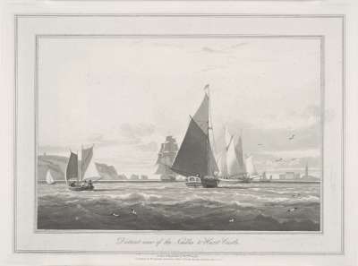 Image of Distant View of the Needles and Hurst Castle