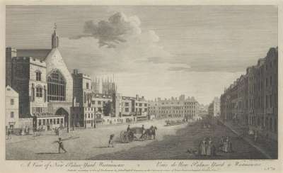 Image of View of New Palace Yard, Westminster / Veue de New Palace Yard a Westminster