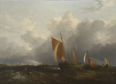 Image of Shipping Boats in the Breeze off the Norfolk Coast