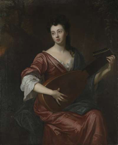Image of Arabella Hunt (1662-1705) Playing a Lute