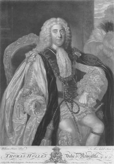 Image of Thomas Pelham-Holles, Duke of Newcastle-upon-Tyne and 1st Duke of Newcastle-under-Lyne (1693-1768)