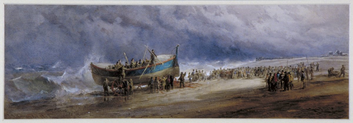 Image of Launching of a Life Boat