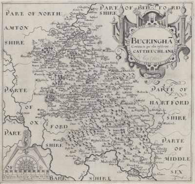 Image of Map of the County of Buckinghamshire