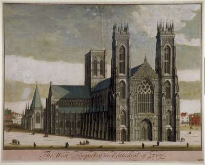 Image of The West Prospect of the Cathedral of York