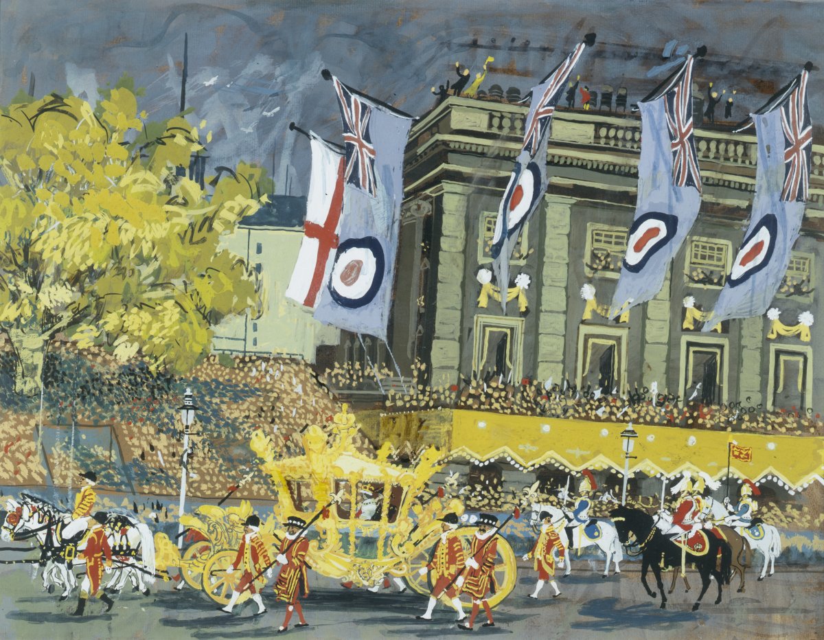 Image of The Procession in Whitehall, Coronation