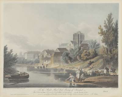 Image of The Ancient City and Cathedral of Hereford on the River Wye