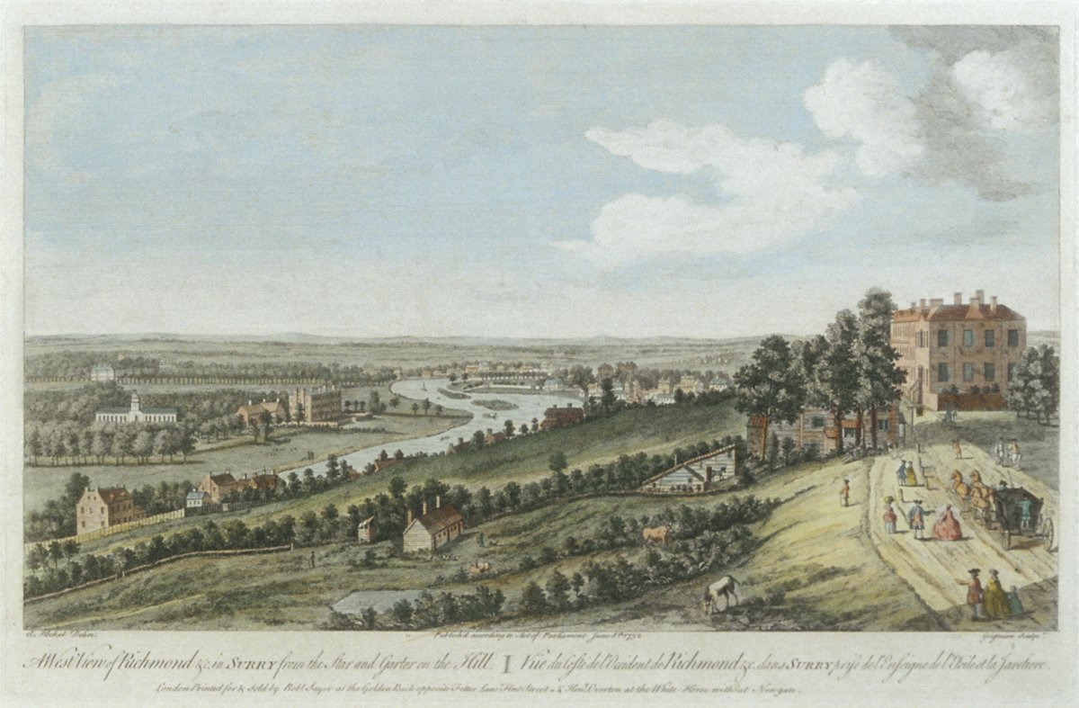Image of A West View of Richmond etc. in Surrey from the Star and Garter on the Hill