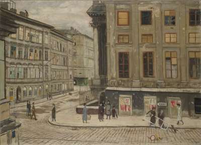 Image of The Rasumovsky Palace Vienna: the corner of Rasumofskygasse and Geusaugasse