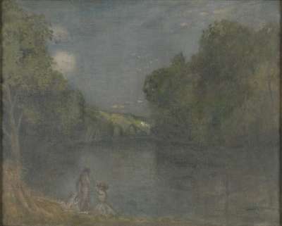 Image of Figures by a Lake