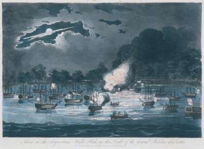 Image of Scene on the Serpentine, Hyde Park, on the Night of the Grand Jubilee, 1 August 1814