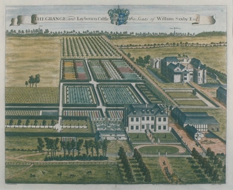 Image of The Grange and Laybourn Castle the Seats of William Saxby Esq.