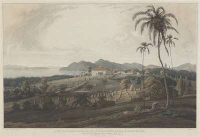 Image of View of Glugor House and Spice Plantations, Prince of Wales Island