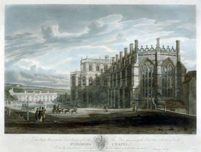Image of The Tomb House and South East View of St. George’s Chapel, Windsor Castle