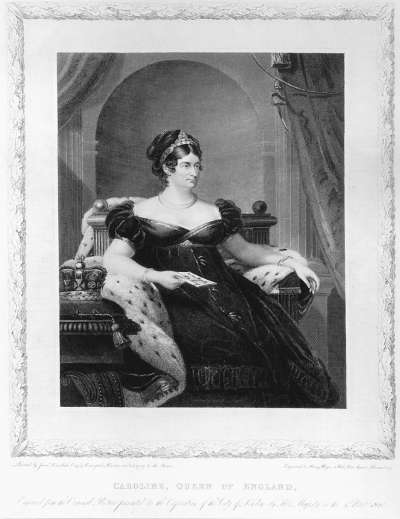Image of Caroline Amelia Elizabeth of Brunswick (1768-1821) Consort of King George IV