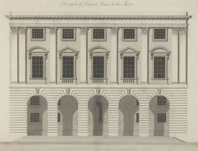 Image of Elevation of Somerset House to the River