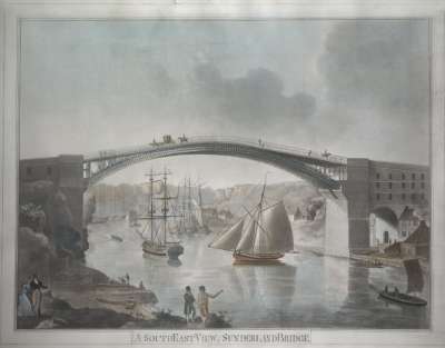 Image of A South East View of Sunderland Bridge 1798