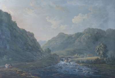 Image of Mountainous Landscape with River