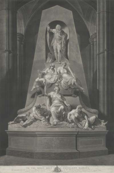 Image of Monument to William Pitt, 1st Earl of Chatham (1708-1778) Prime Minister in Westminster Abbey