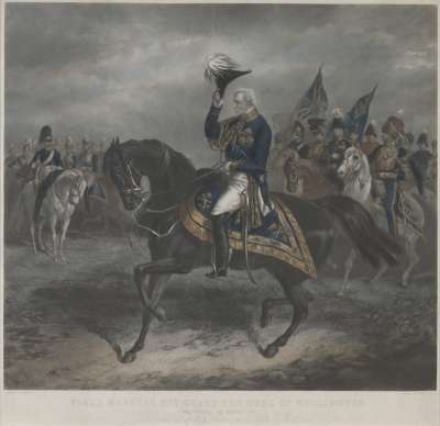 Image of Arthur Wellesley, 1st Duke of Wellington (1769-1852) Field-Marshal & Prime Minister, Reviewing the Troops on Hyde Park
