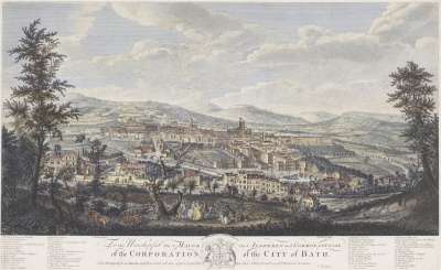 Image of A South West Prospect of the City of Bath