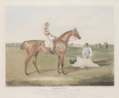 Image of ‘Barefoot’, Winner of the Great St. Leger, at Doncaster, 1823