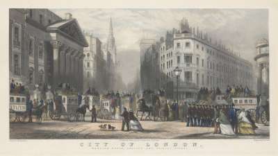 Image of City of London: Mansion House, Poultry and Princes Street