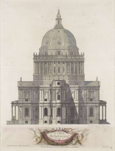 Image of The East Prospect of St. Paul’s / Vue de derriere de l’Eglise de St. Paul à Londres